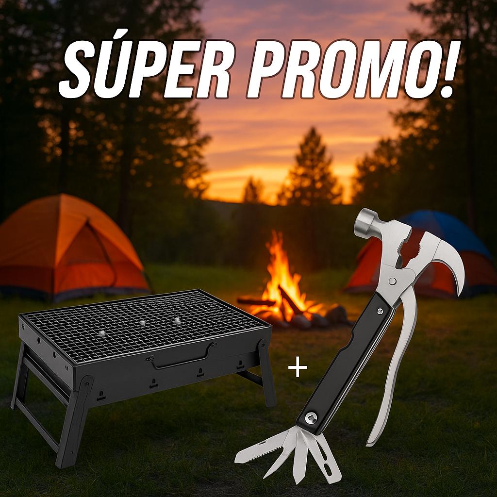 Miniatura 4 de combo miniparrilla carbon+martillo